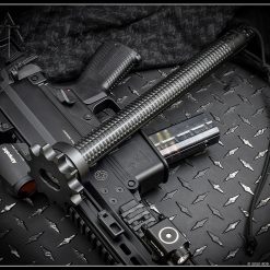 American Tomahawk Trench Baton ATC-TRENCH-BLK, 3" Diameter Black Carbon Steel , 14" Overall Length STN66 Super Tough Nylon Handle