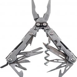SOG PL1001CP PowerLitre Multi-Tool, Bead Blast, 17 Tools