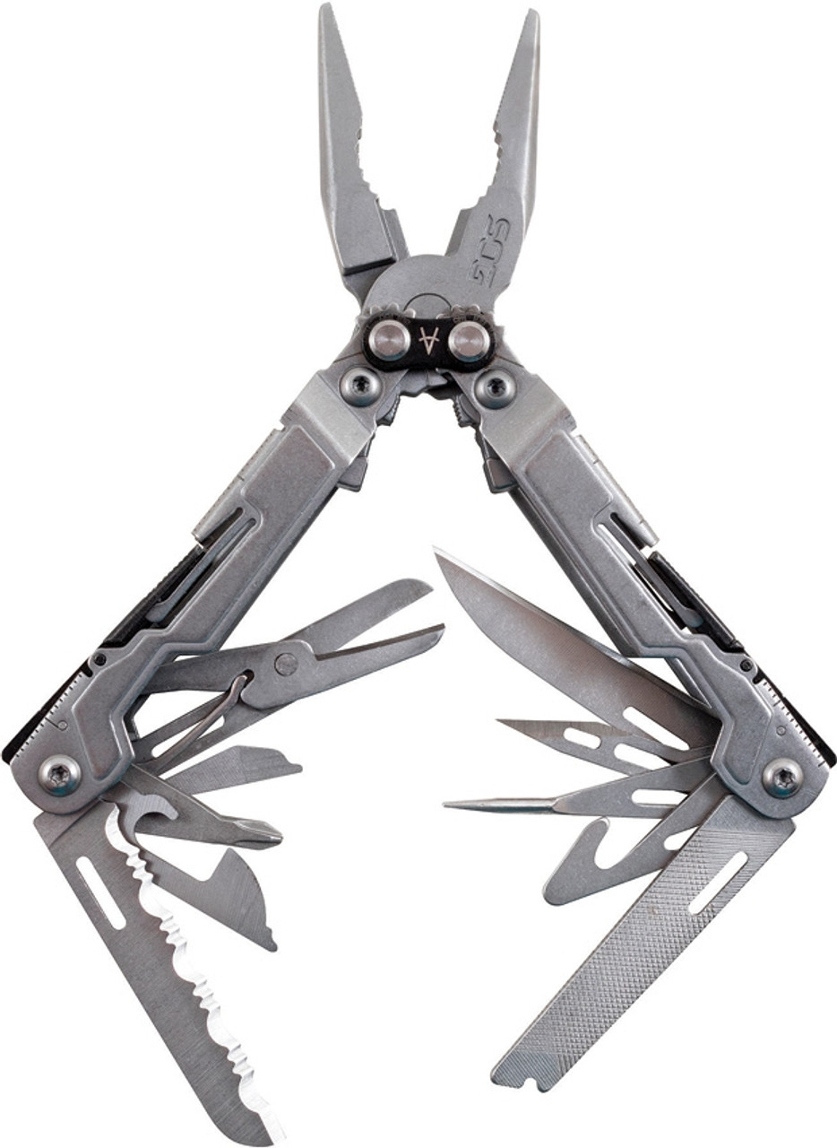 SOG PP1001CP PowerPint Multi-Tool, Bead Blast, 18 Tools