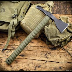 American Tomahawk Model 1 ATC-NYLON1-BLKGRN, 8" 1060 Black Drop-Forged Carbon Head, 14.12" Overall Length , OD Green Nylon Handle with Black Kydex Sheath