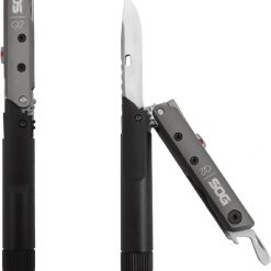 SOG ID1011-CP Baton Q2 EDc Multi-Tool , Black & Gray Body
