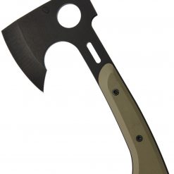 Medford Bearded Hatchet MD967P10KO, 3.5″ PVD Coated CPM S7 Steel, Green G10 Handle w/ Sheath