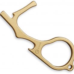 CIVIVI MT-1 CA-02A, 3.5" Overall Stonewashed Brass Multi-Tool, Contactless Hook Keychain