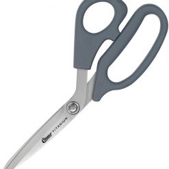 Clauss 8" Ultraflex® Bent Shear 18081, Titanium Bonded Blades, Gray Ultraflex Handles