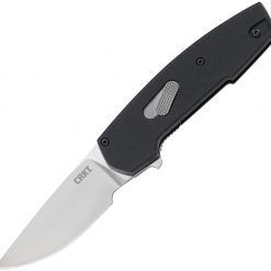 CRKT 6321 Cottidae, 2.61" D2 Satin Plain Blade, Black ADC12 Al Handle