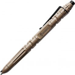 Gerber Impromptu Tactical Pen 31-003226, Flat Dark Earth Stainless Steel Body, Black Ink