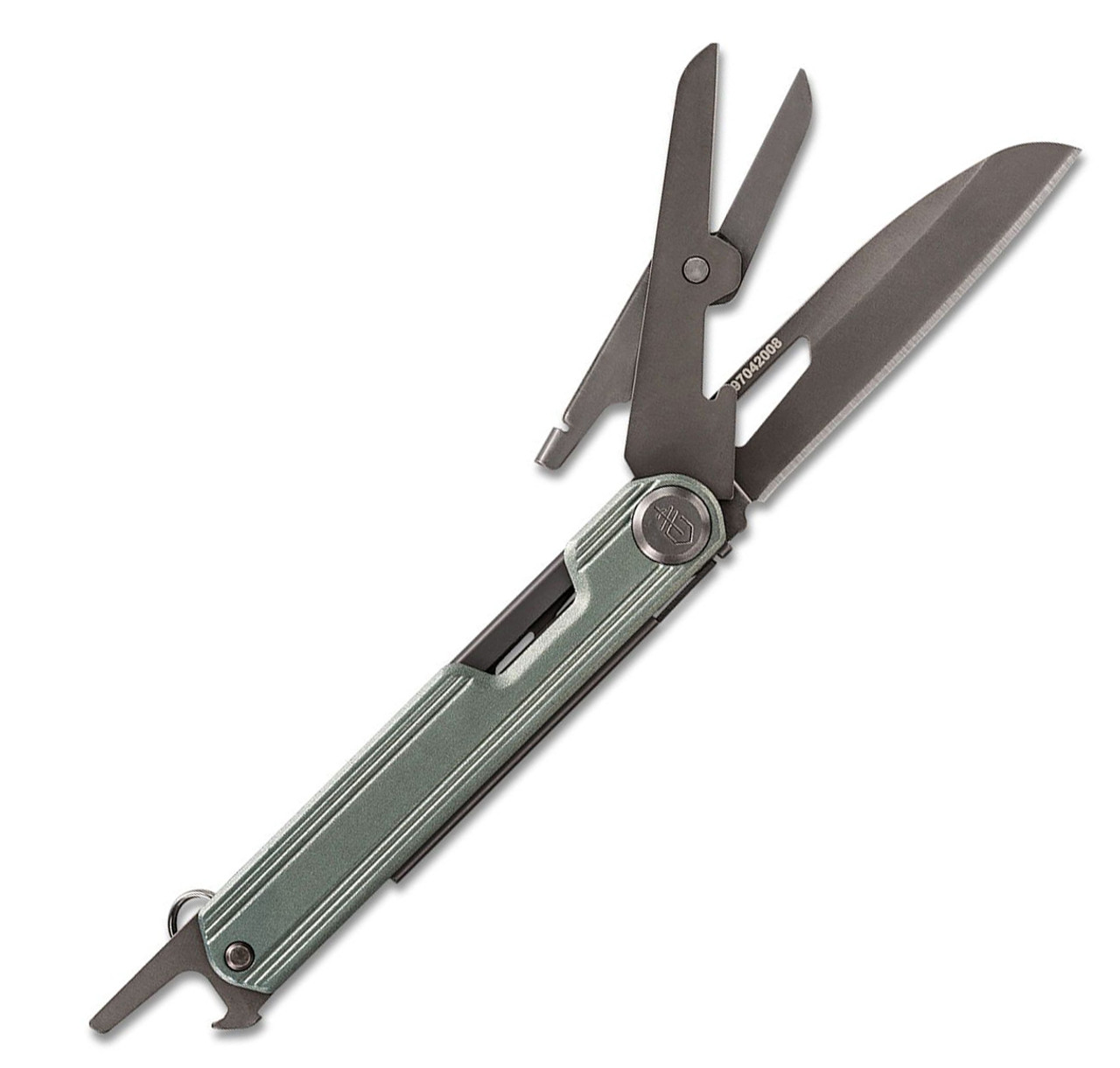 Gerber Armbar Slim Cut - Baltic Haze 30-001726, 2.5" Gray Plain Blade, Baltic Haze Aluminum Handle, 3 in 1 Multi-Tool
