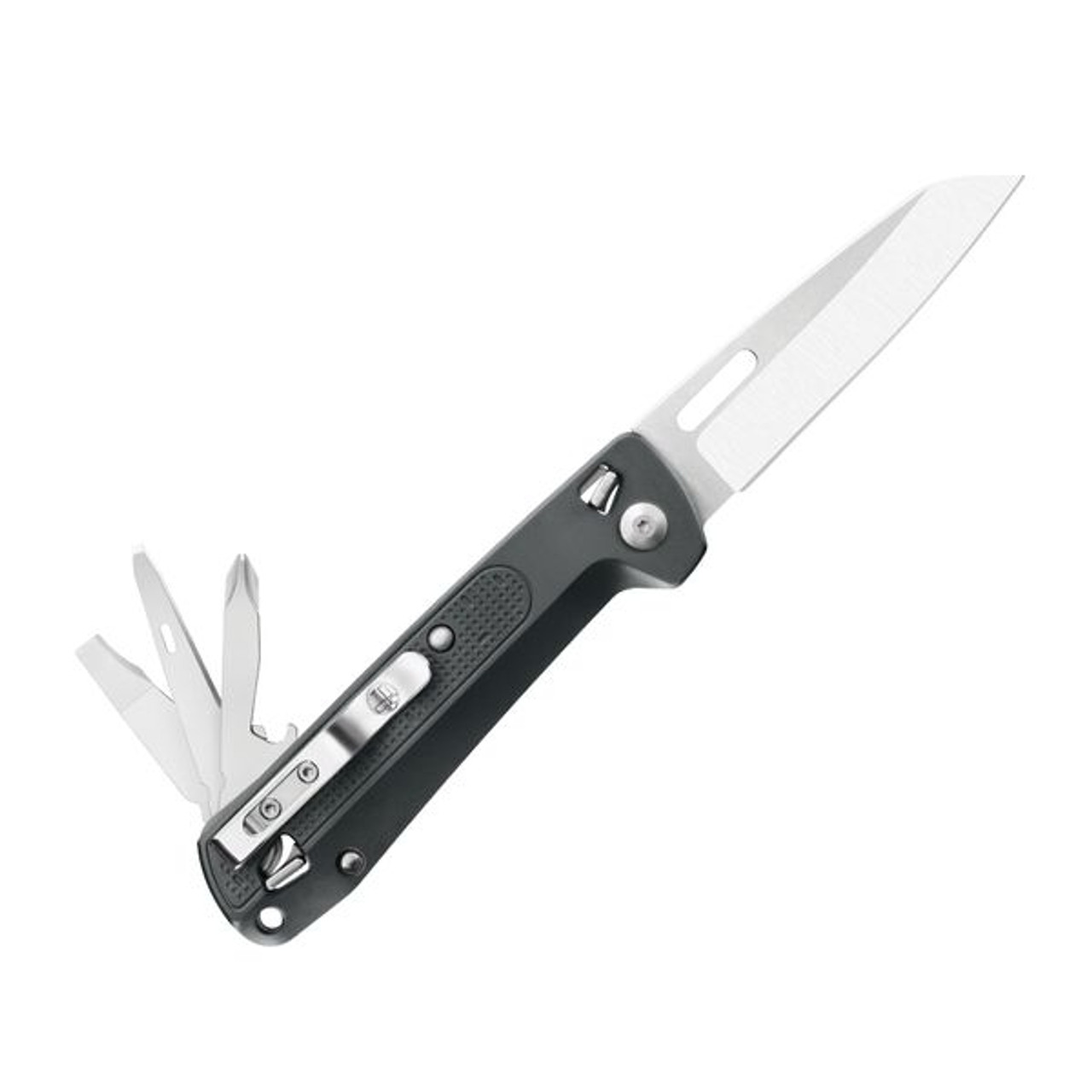 Leatherman Free K2 (832656), 3.3" 420HC SS Plain Blade, 8 Tools, Gray Aluminum Handle