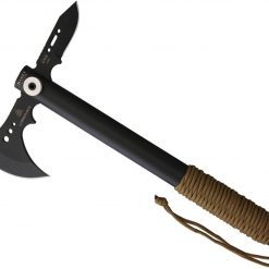 Tops Knives Haket Lumberjack TPHAKET01LJ, 15" Overall Length Black 1095 RC 56-58, Chrome Moly Tube Handle