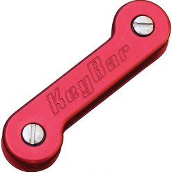 KeyBar Anodized Aluminum Red - Key Holder/Organizer (Holds up to 12 Keys)