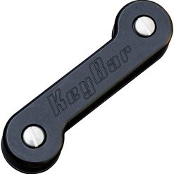 KeyBar Anodized Aluminum Black - Key Holder/Organizer (Holds up to 12 Keys)