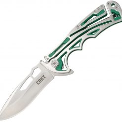 CRKT 5241 Nirk Tighe Green, 3.17" 8Cr14MoV Satin Plain Blade, 420J2 Handle