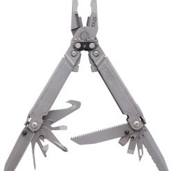 SOG PowerAccess Assist Multi-Tool - Stonewash PA3001-CP, 21 Tools and 12 Piece Bit Kit, Black Nylon Sheath
