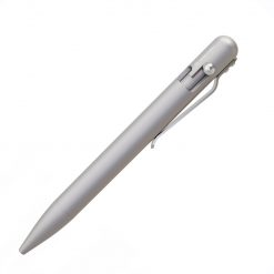 Bastion Bolt Action Pen - Classic Silver (5.25" Aluminum) Black Ink