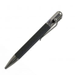 Bastion Bolt Action Pen BSTN224, 5.25" Metal Carbon Fiber Body w/ Black Ink