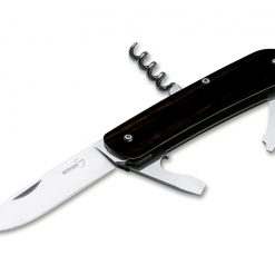 Boker Plus Tech Tool 2 BOP01BO846, 2.8" 12C27 Plain Blade, Ebony Wood Handles, Multi-Tool
