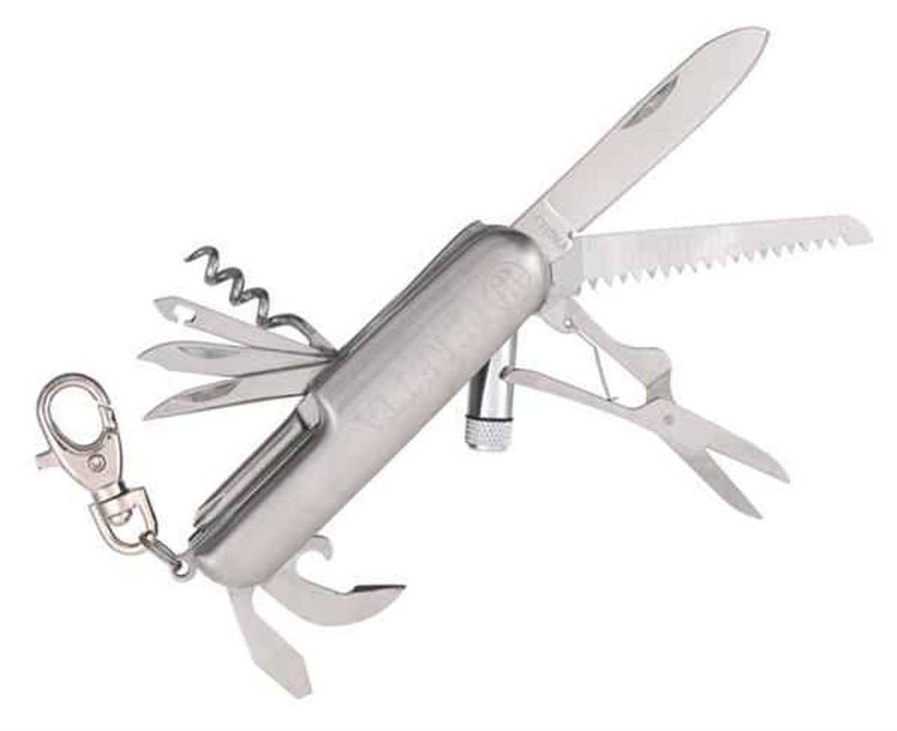 Beretta BE76726 Pocket Tool with LED Light, SS Handle & Tools, Nylon Sheath