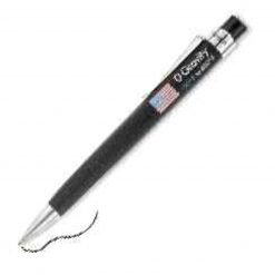 Fisher Pen Black Zero Gravity Pen, Rubberized Triangular Body, Black Ink