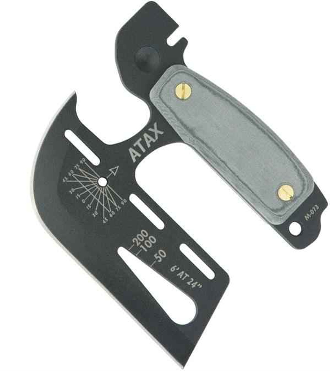 Tops Atax Hand Axe, Gray micarta handle