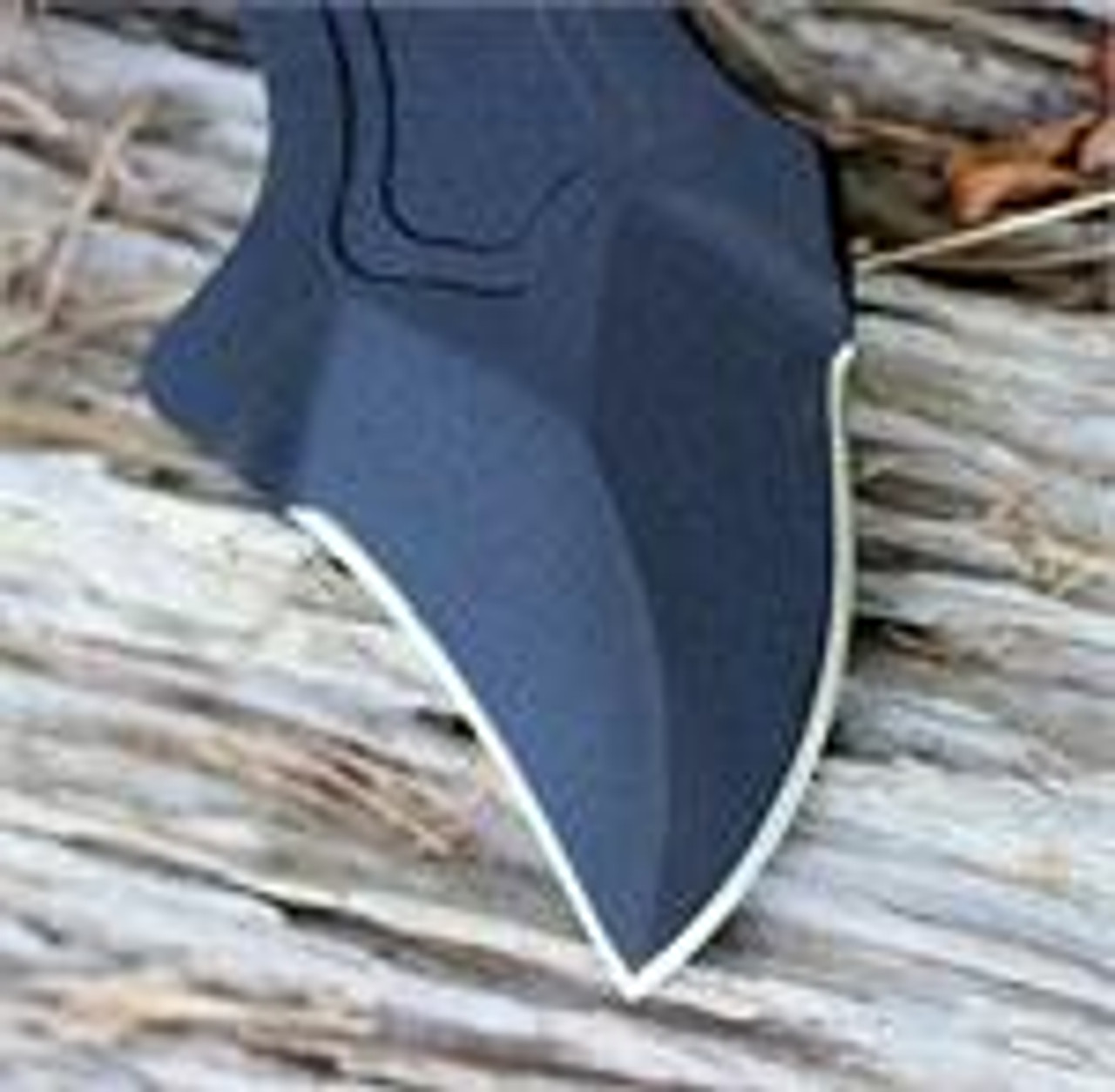 TOPS Knives VI AX, Polished Blade, Black Handles O-Rings, Black Leather Sheath - Image 4